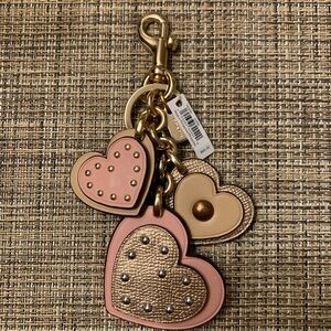 Coach hearts charm